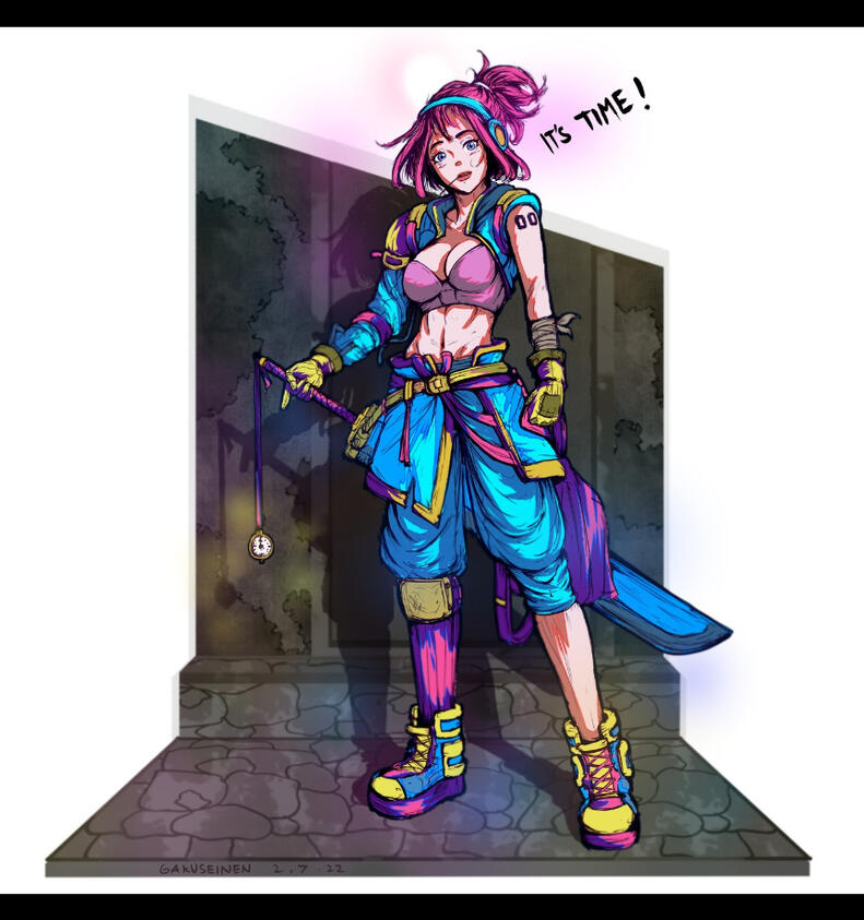Female Retro SwordsWoman O.C